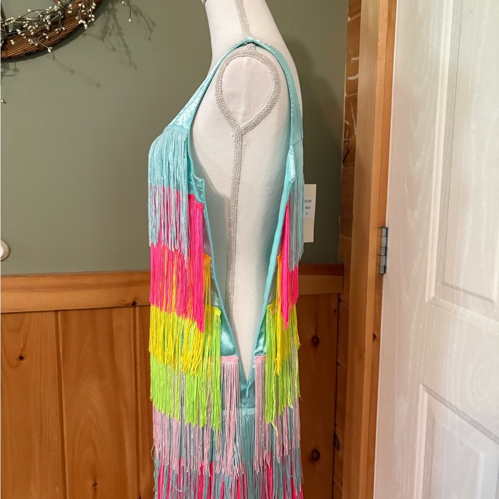 Colorful Fringe Women's Dress size S NWT - Picture 3 of 15